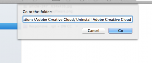 Uninstall Adobe Creative Cloud for fix OS X Maverisks 10.9 not support