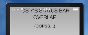 iOS 7 Status bar overlap problem in phonegap 3