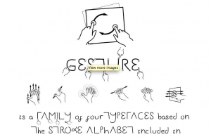 Gesture Font by Gesture Works