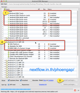 Nextflow Android SDK Manager install