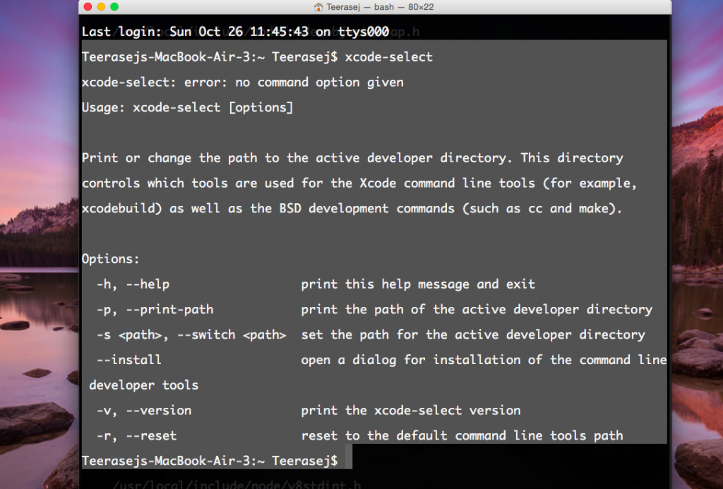 update xcode command line