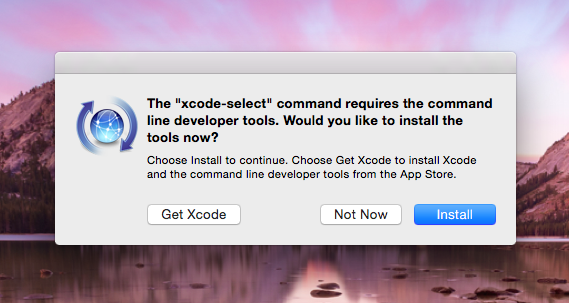 xcode command line tools