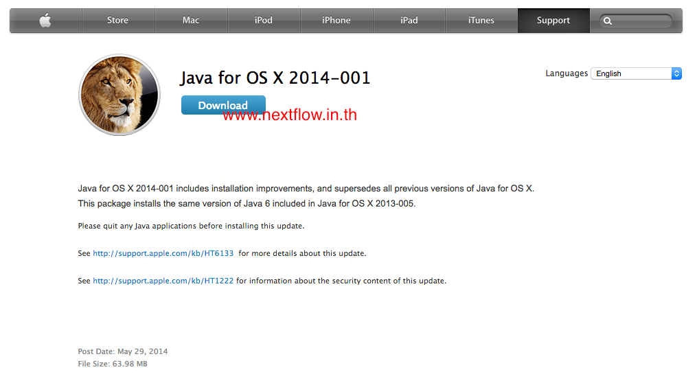 Download Java for OS X Yosemite 10.10