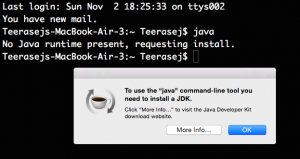 Using Java on Terminal - OS X Yosemite 1010