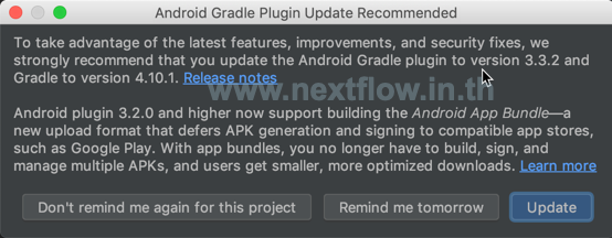 Android Studio - Android Gradle Plugin UPdate Recommend