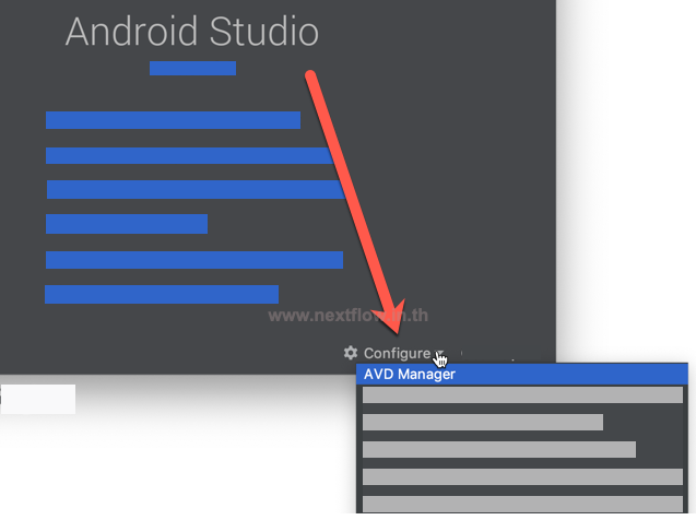 Android Studio Open AVD Manager