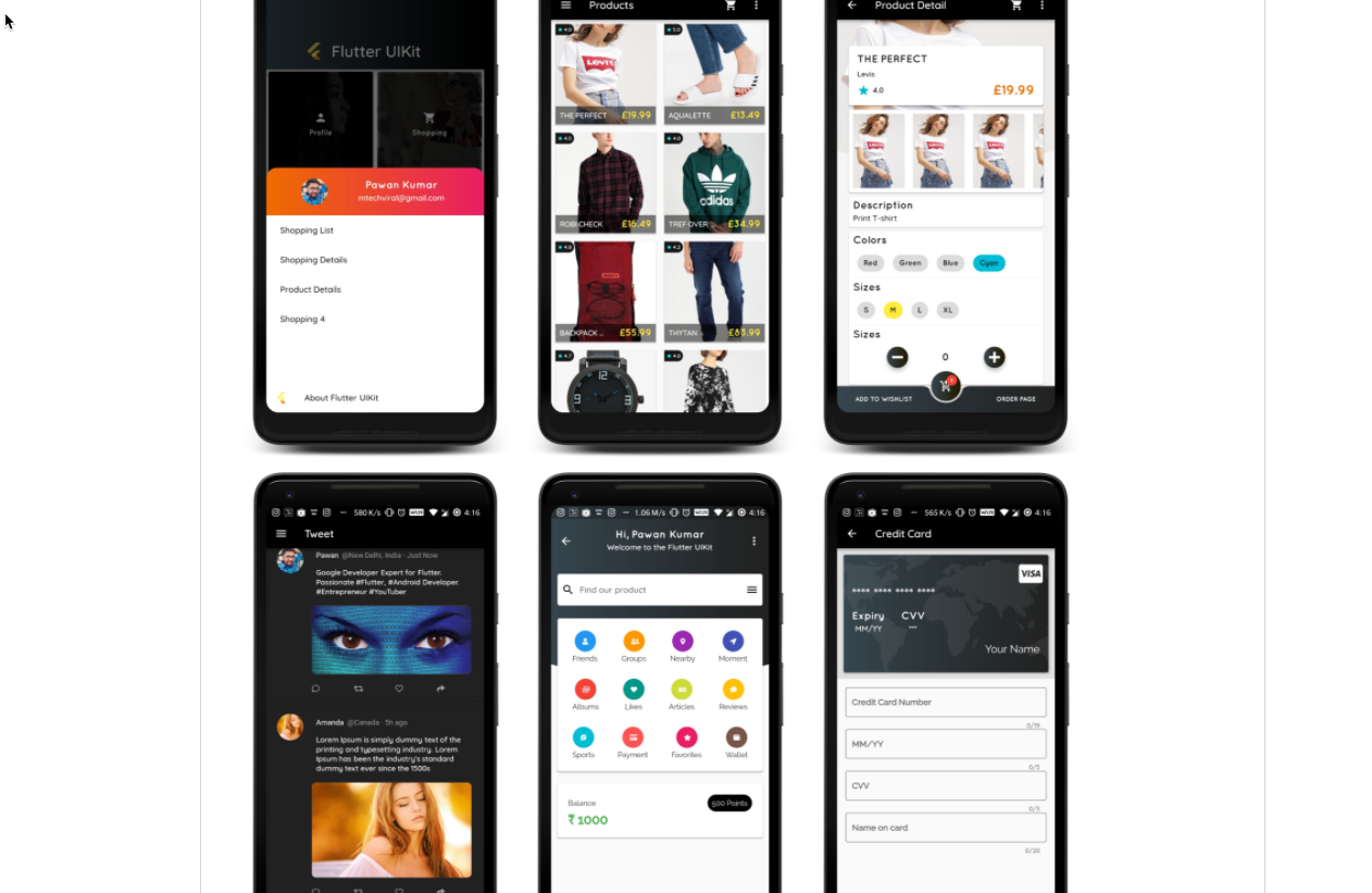 รวมตัวอย่างของ UI และโปรเจคแอพที่สร้างด้วย Google Flutter ภาค 1 - Nextflow