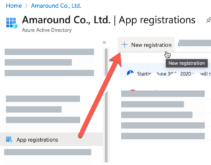Azure AD - App Registration - New Registration