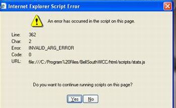 JavaScript Pop UP Error on IE 6