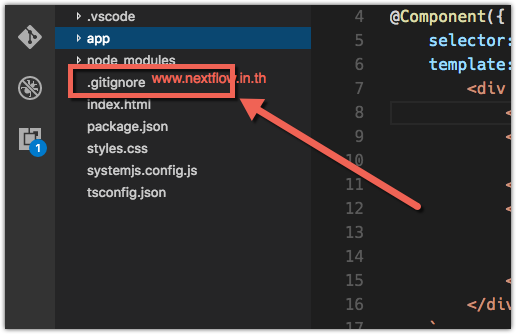 Git Ignore in Node Project Visual Studio code.png