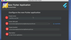 Google Flutter Create Project Android Studio New Project description