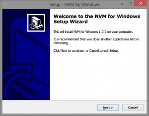 NVM for Windows installer