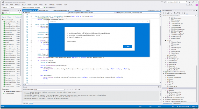 NativeScript ออกเวอร์ชั่น 1.7: รองรับ VS Code, Windows Runtime, และ ...