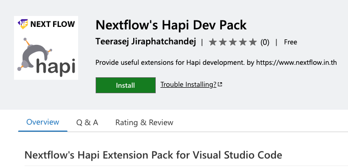 VSCode Nextflow Hapi Extension Pack