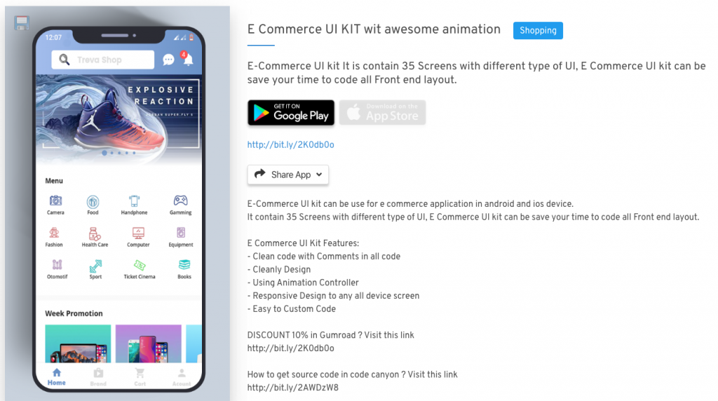 Flutter - E-commerce Template